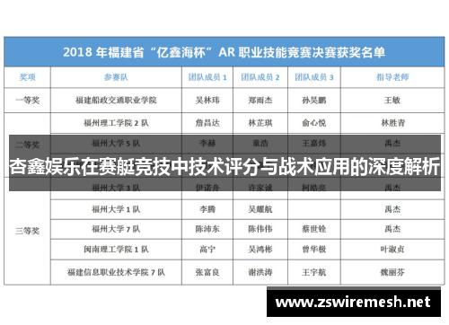 杏鑫娱乐在赛艇竞技中技术评分与战术应用的深度解析